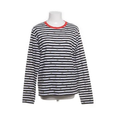 Lange mouwen shirt (Zwart, Wit) van Mads Nørgaard Copenhagen Gerecycled katoen, Gerecycled polyester