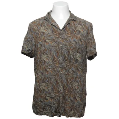 Korte mouwen shirt (Bruin, Blauw, Meerkleurig) van Zara Man Viscose