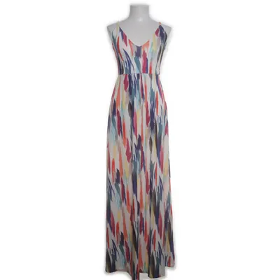 Maxi jurk (Wit, Meerkleurig) van Kiomi Polyester, Elastaan