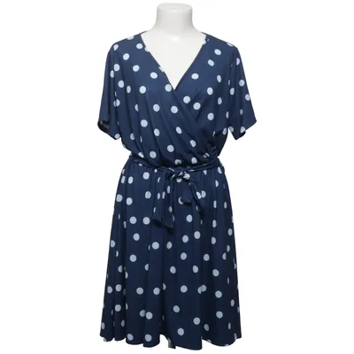 Wrap dress (Blue, White) from Pink Clove Elastane, Polyester