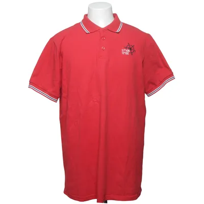 Poloshirt (Rood) van High Mountain Katoen, Elastaan