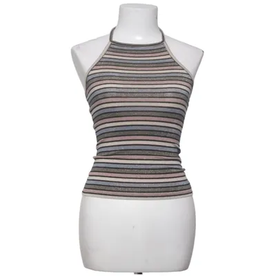 Halterneck top (Blå, Pink, Flerfarvet) fra Topshop Elastan, Metallfiber, Polyamid, Polyester, Viscose