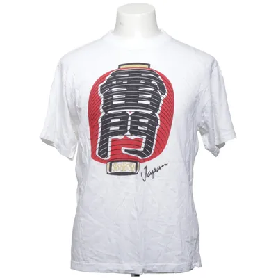 T-shirt (White, Multicolored) from Japan Shine Cotton