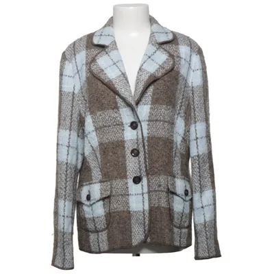 Blazer (Blauw, Bruin) van Delmod Acryl, Mohair, Polyamide, Polyester, Viscose, Wol