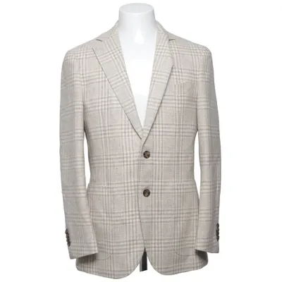Kavaj (Beige, Grå) från Suitsupply Kupro, Polyester, Viskos, Ull