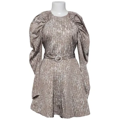 Klänning (Brun, Vit) från ROTATE Birger Christensen Polyester