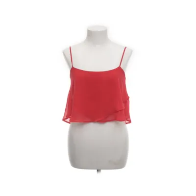 Crop top (Rood) van Bershka Elastaan, Katoen