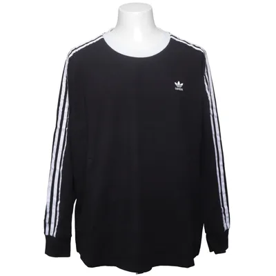 Långärmad t-shirt (Svart, Vit) från Adidas Bomull, Elastan