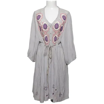 Kleid (Grau, Mehrfarbig) von Zay Baumwolle, Polyester