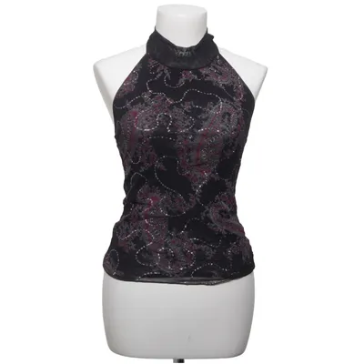 Halterneck top (Sort, Pink) fra Catwalk Polyamid