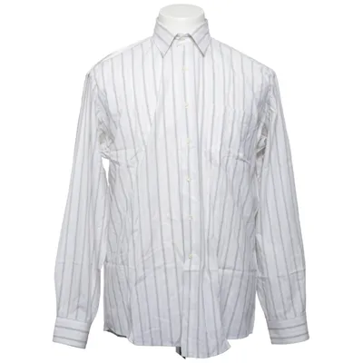 Shirt (Wit, Blauw) van Claudio Katoen, Polyester