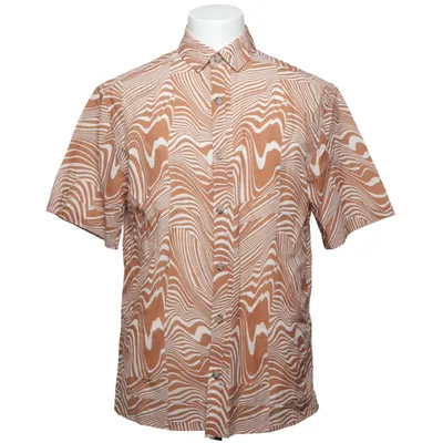 Korte mouwen shirt (Bruin, Wit) van Topman Katoen