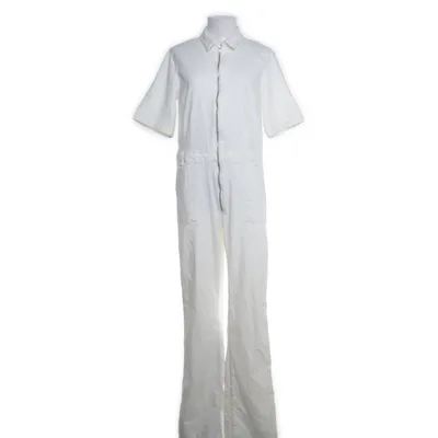 Jumpsuit (Wit) van Mango Katoen, Elastaan, Polyurethaan