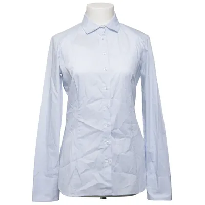 Chemise (Bleu, Blanc) de Eterna Coton, Élasthane