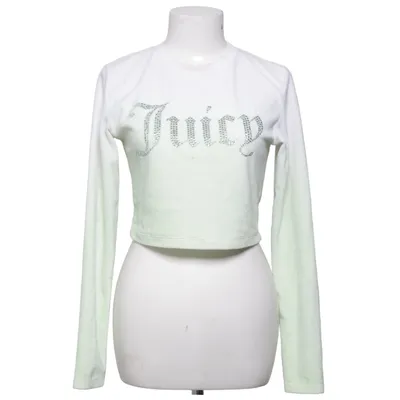 Sweater (White, Green) from Juicy Couture Cotton, Polyester