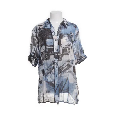 Kortärmad skjorta (Blå, Flerfärgad) från Erfo Linne, Viskos