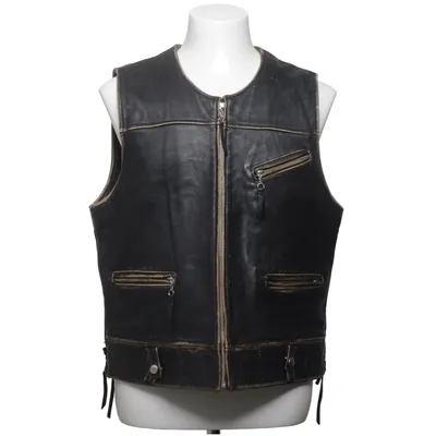 Lederweste (Schwarz) von Crocker Leder