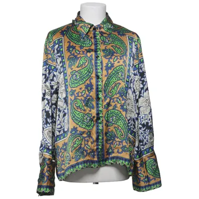 Skjorte (Blå, Grøn, Flerfarvet) fra Zara Polyester