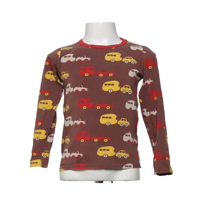 Langærmet t-shirt (Brun, Flerfarvet) fra Me&i Bomuld, Elastan