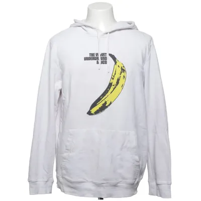 Capuchon sweater (Wit, Geel, Zwart) van H&M Katoen, Polyester