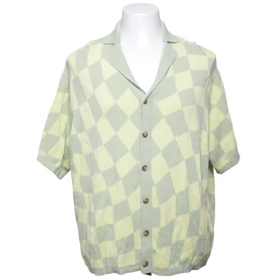 Short sleeve shirt (Green, Yellow) from ASOS Design Polyamide, Viscose