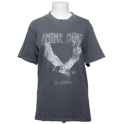T-shirt (Grijs) van Anine Bing Organisch katoen