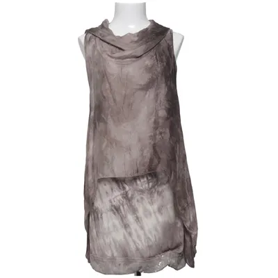 Kjole (Grå) fra Made in italy Elastan, Silke, Viscose