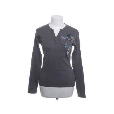 Henley T-shirt (Grå, Flerfarvet) fra Okay Bomuld