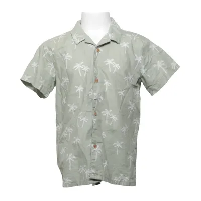 Kortärmad skjorta (Grön, Vit) från KappAhl Bomull