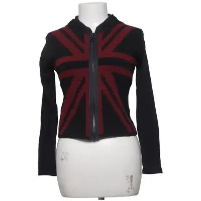 Hoodie (Black, Red) from Lala Elastane, Polyamide, Wool