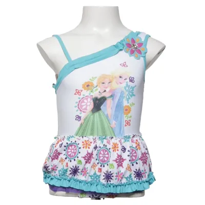 Baddräkt (Vit, Flerfärgad) från Disney Store Elastan, Polyester