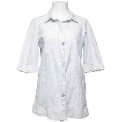 Tunic (White, Blue) from Elisa Cavaletti