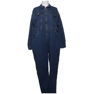 Jumpsuit (Blauw) van PrettyLittleThing Katoen, Elastaan