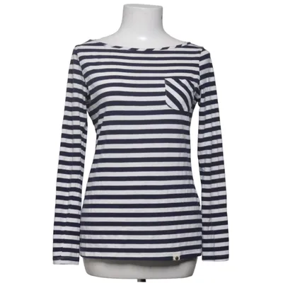 Långärmad t-shirt (Blå, Vit) från Amour Vert Elastan, Linne, Ekologisk bomull