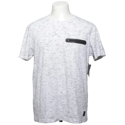 T-shirt (White, Gray) from Active Sports Cotton, Polyester