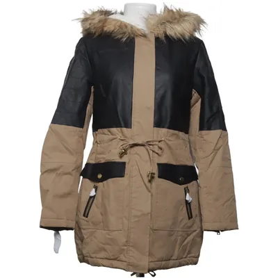Parka (Beige, Zwart, Wit) van Parisian Katoen, Polyurethaan, Viscose
