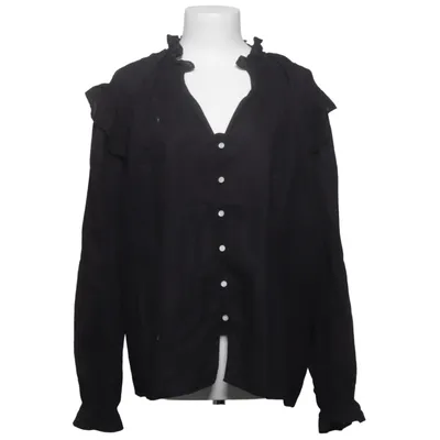 Blus (Svart) från H&M Premium Quality Linne, Bomull