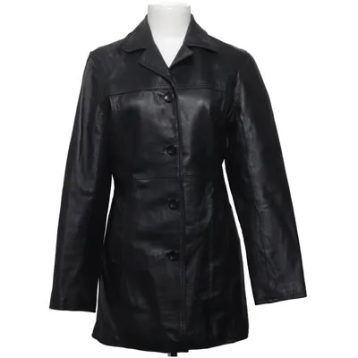 Leren jas (Zwart) van PCP-FREE Leer, Polyester