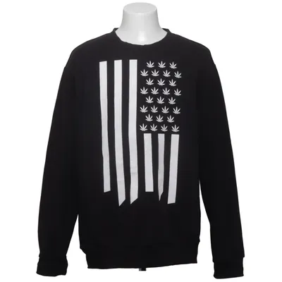 Sweatshirt (Sort, Hvid) fra Raw Blue Bomuld, Polyester