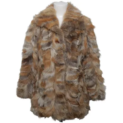 Fur jacket (Brown, Beige, Multicolored)