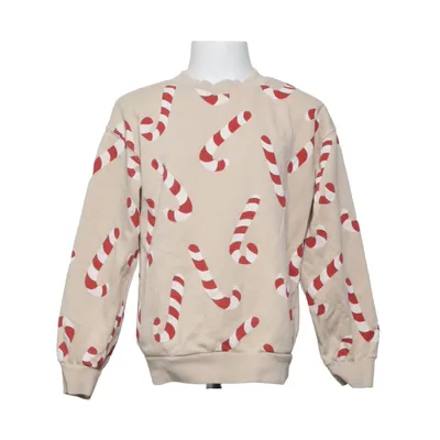 Sweatshirt (Beige, Rød) fra H&M Bomuld, Polyester
