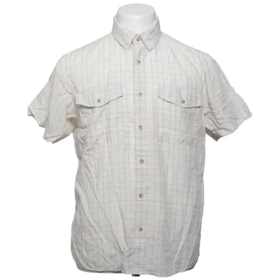 Short sleeve shirt (White, Brown) from Fjällräven Lyocell