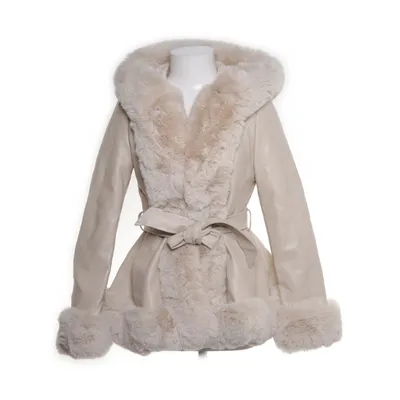 Shearling jacket (Beige) from Copperose Polyester, Fur
