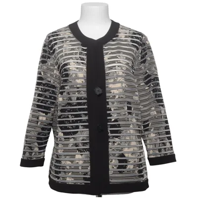 Cardigan (Sort, Hvid, Grå) fra Tia