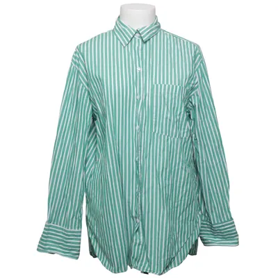 Chemise (Vert, Blanc) de Mango Coton