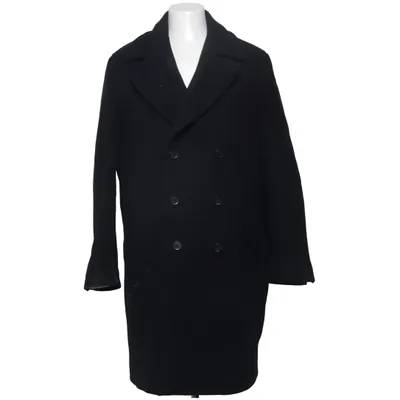 Coat (Black) from Mango Man Acrylic, Polyamide, Polyester, Viscose