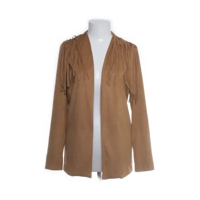 Jakke (Beige, Brun) fra Pieces Imiteret ruskind