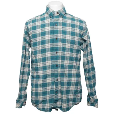 Chemise en flanelle (Bleu, Blanc) de Vailent Coton