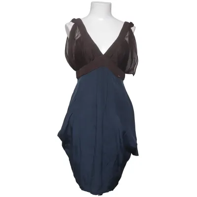 Dress (Blue, Brown) from Miss Sixty Silk, Viscose