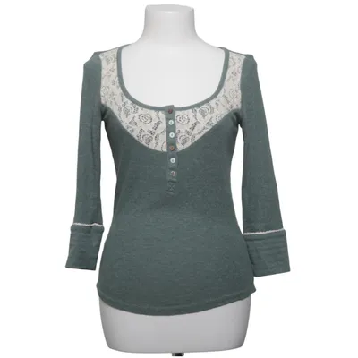 Henley T-shirt (Grøn) fra Review Bomuld, Polyester